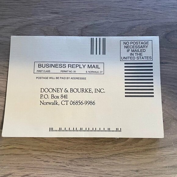 VTG DOONEY & BOURKE Essex Cream & Tan Pebbled Leather Equestrian Shoulder/Purse - Picture 8 of 9